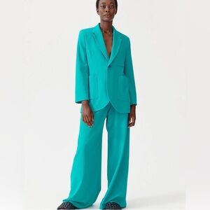 NWT Baum und Pferdgarten Suit Set – Blazer EU 38 & Pants EU 36 – Stunning Teal